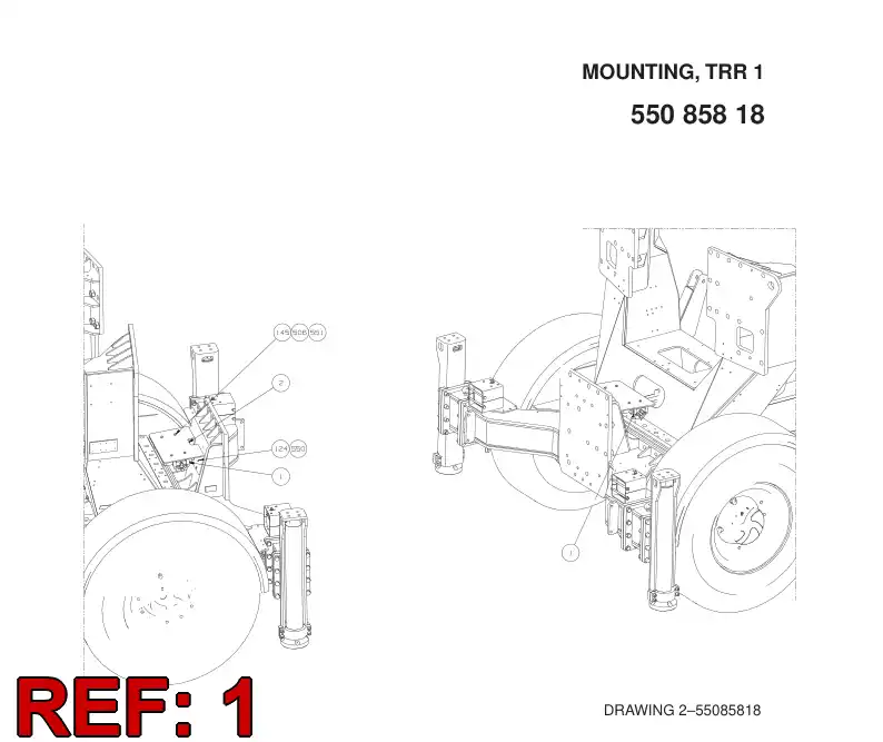 55050431 550 504 31 VALVE ASSEMBLY - Sandvik Technical Drawing
