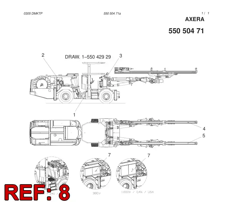55050469 550 504 69 OPTION MODULE - Sandvik Technical Drawing
