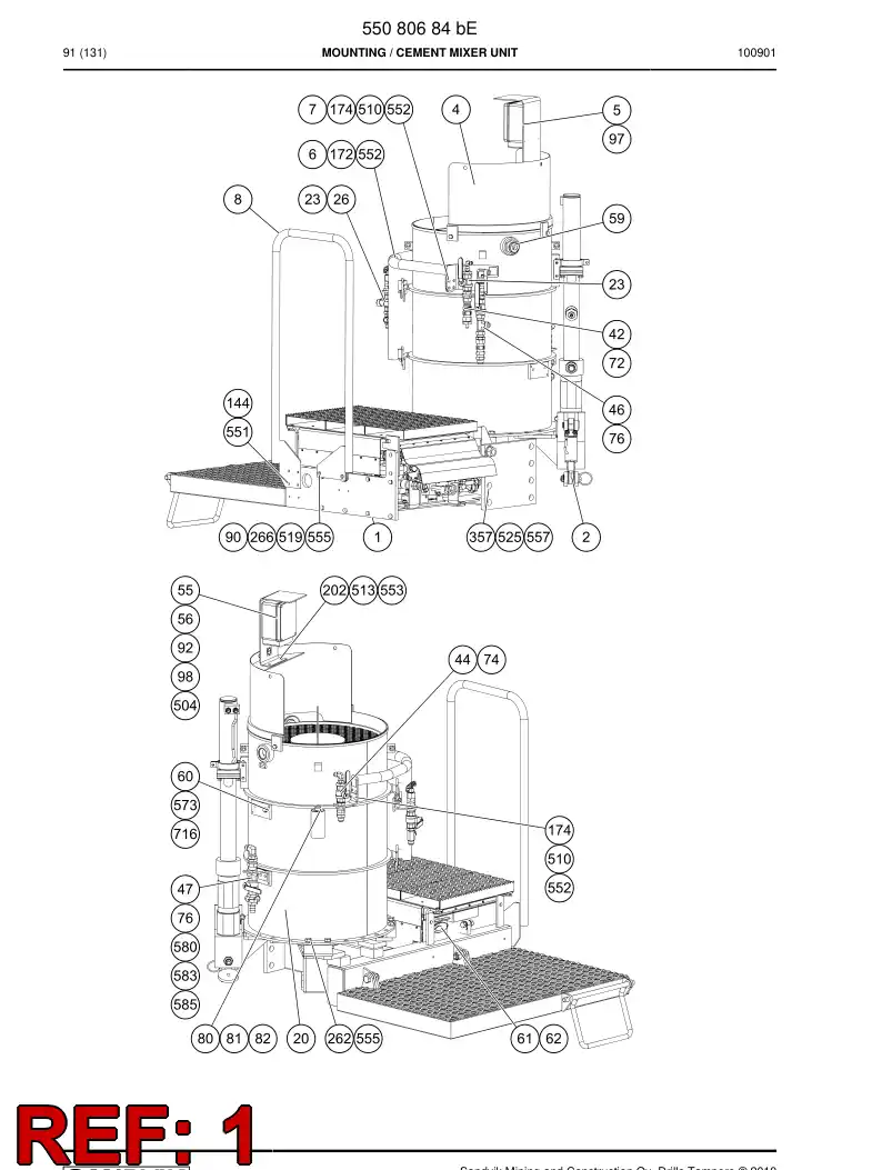 55050505 550 505 05 Supporting block - Sandvik Technical Drawing