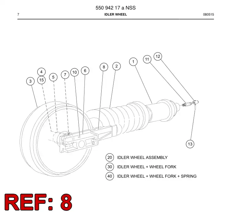 550 505 22b Clevis - drawing