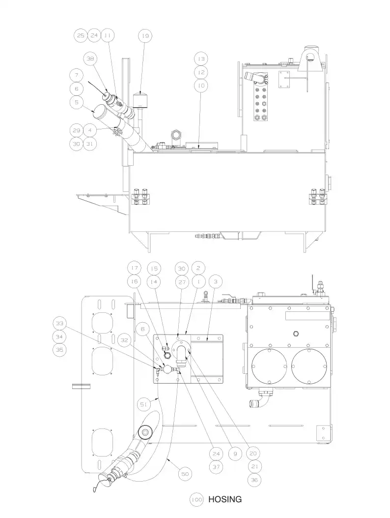 55050590cB 550 505 90cB Filling device - Sandvik Technical Drawing