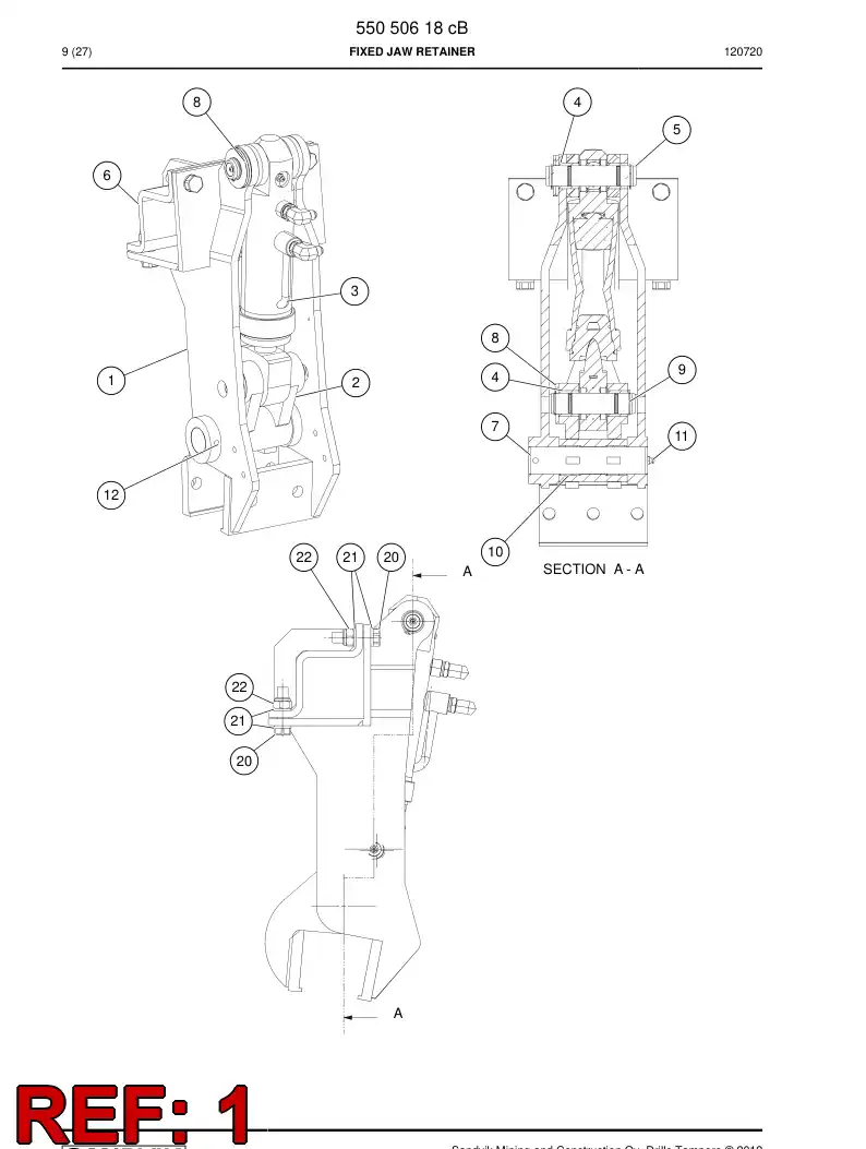 55050619 550 506 19 Body - Sandvik Technical Drawing
