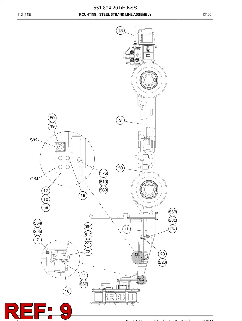 55050724 550 507 24 Pipe - Sandvik Technical Drawing