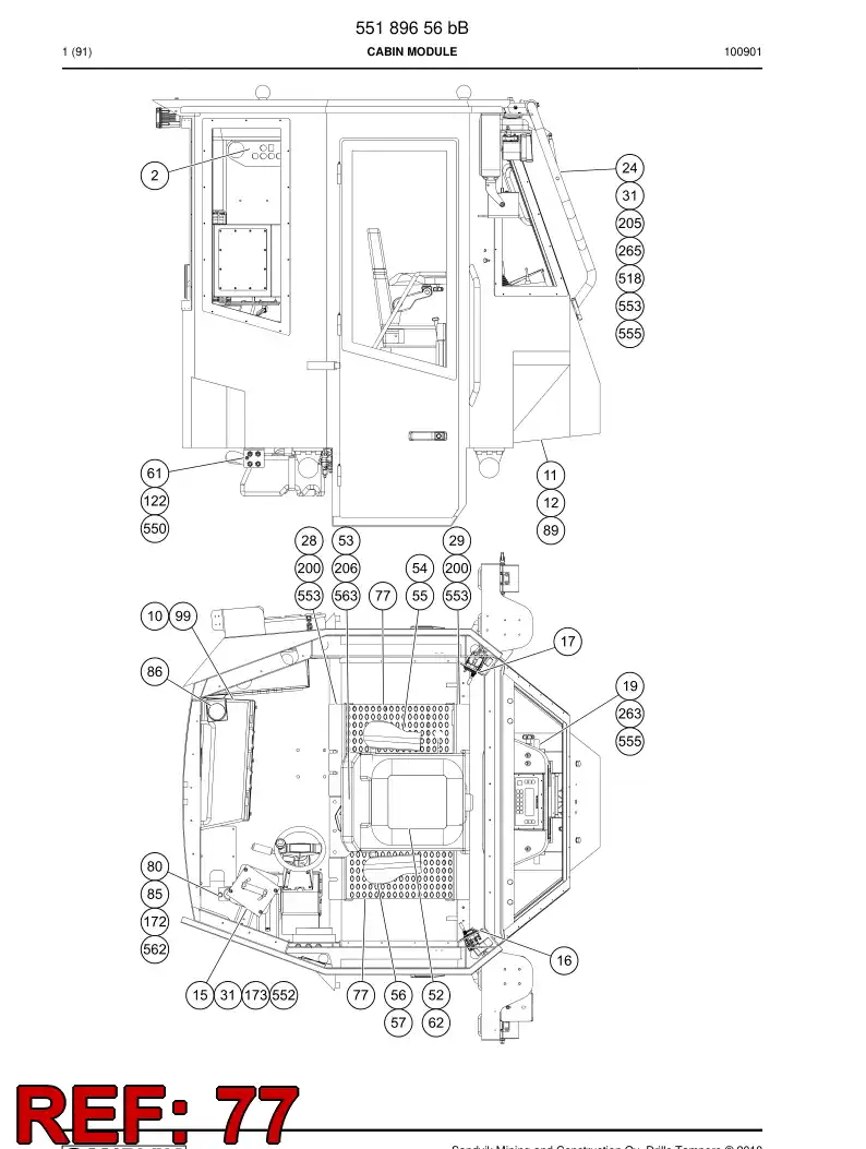 55050725 550 507 25 Step - Sandvik Technical Drawing
