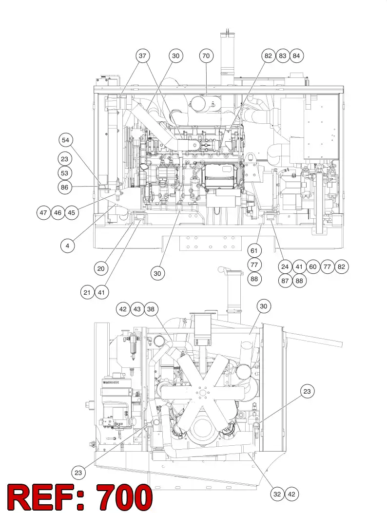 55050820 550 508 20 STEEL PARTS KIT - Sandvik Technical Drawing