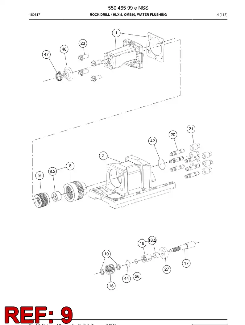 55050828c 550 508 28c Coupling - Sandvik Technical Drawing
