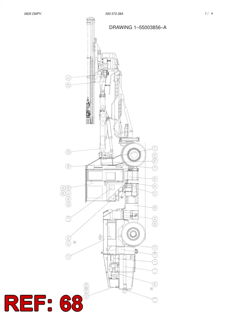 55050853 550 508 53 SIGN - Sandvik Technical Drawing