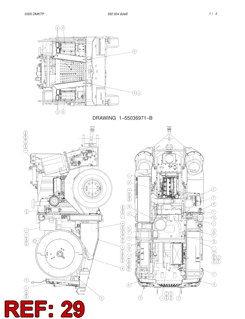 55050907 550 509 07 ASSEMBLY - Sandvik Technical Drawing