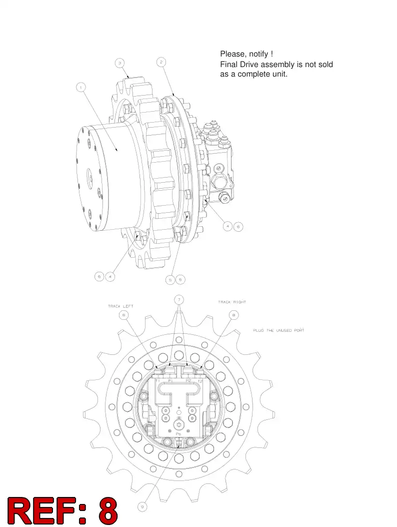 55051098 550 510 98 Straight thread adapter - Sandvik Technical Drawing