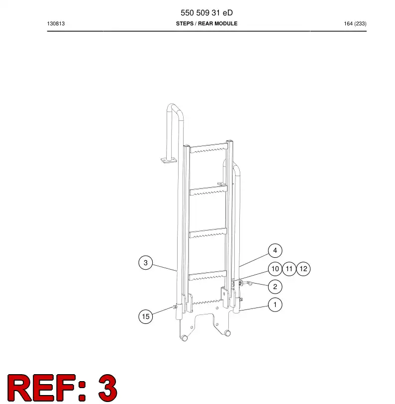 55051150a 550 511 50a Handle - Sandvik Technical Drawing