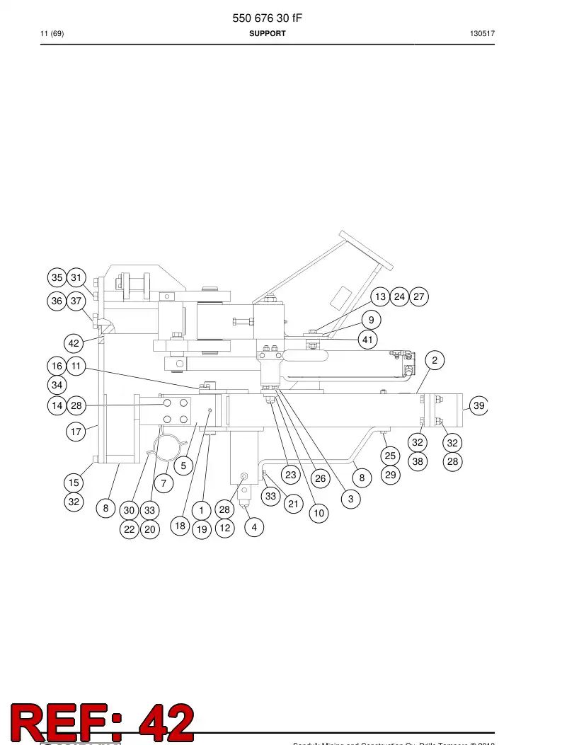 55051312 550 513 12 Shim - Sandvik Technical Drawing