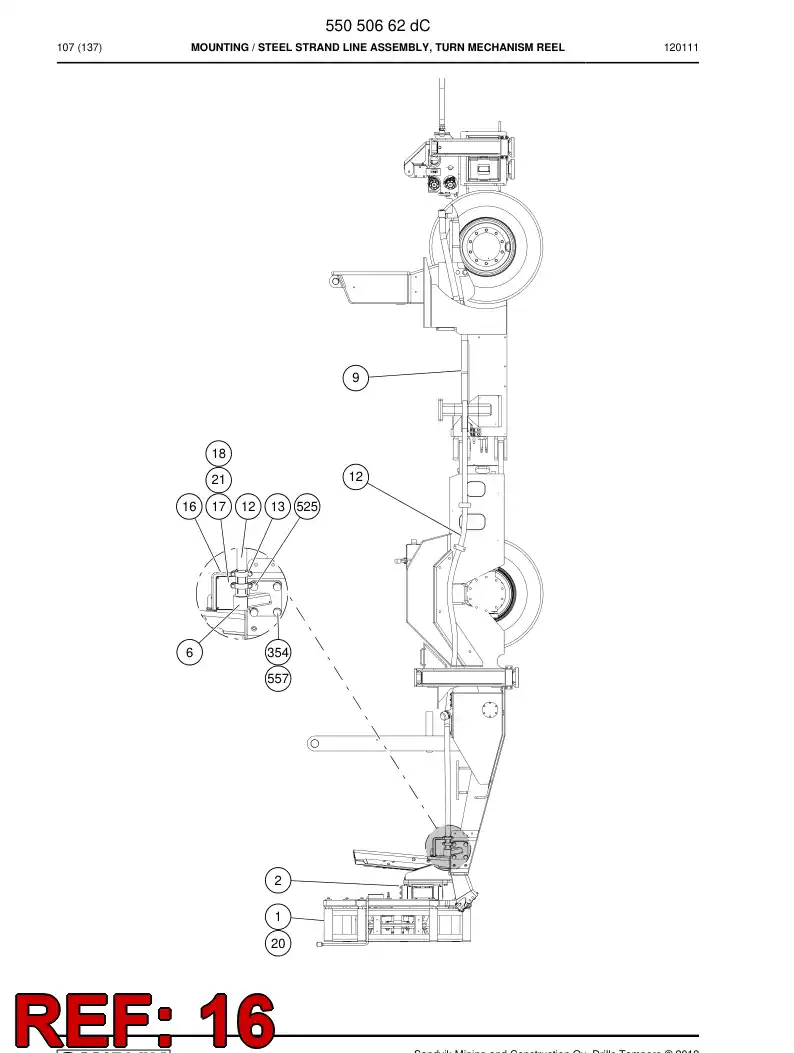 55051432 550 514 32 Bracket - Sandvik Technical Drawing