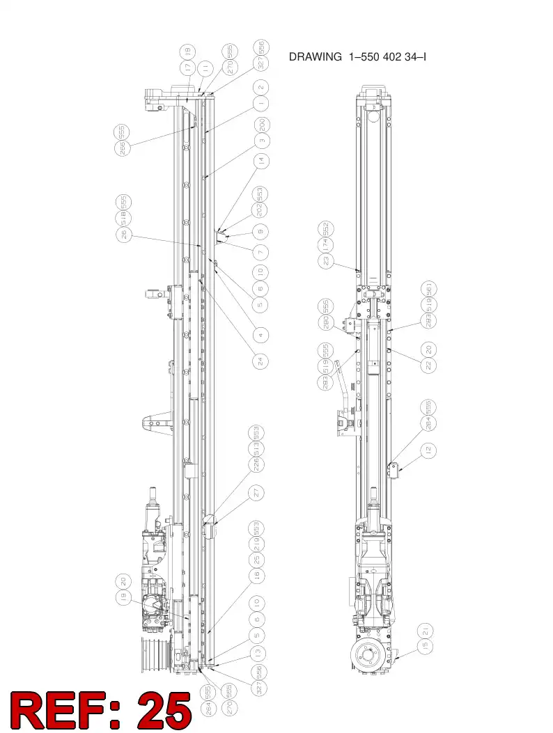 55051448 550 514 48 GUIDE RING - Sandvik Technical Drawing