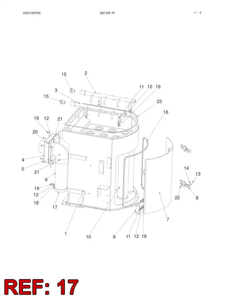 55051482 550 514 82 Band - Sandvik Technical Drawing