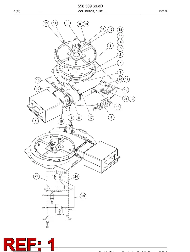 55051484- 550 514 84- 55051484 - Sandvik Technical Drawing