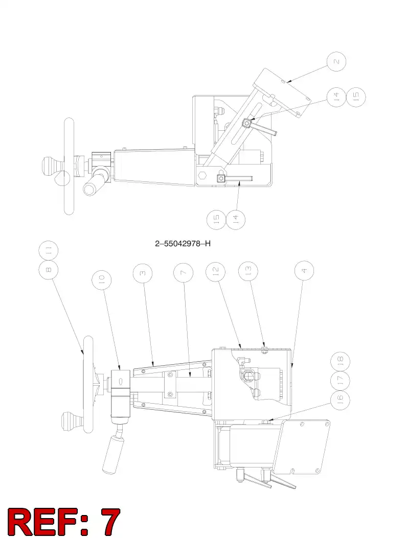 55051563 550 515 63 CONTROL ARM - Sandvik Technical Drawing
