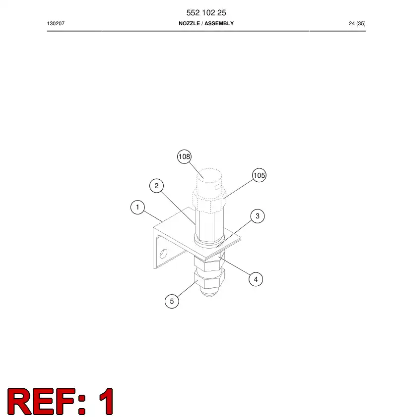 55051597b 550 515 97b Bracket - Sandvik Technical Drawing