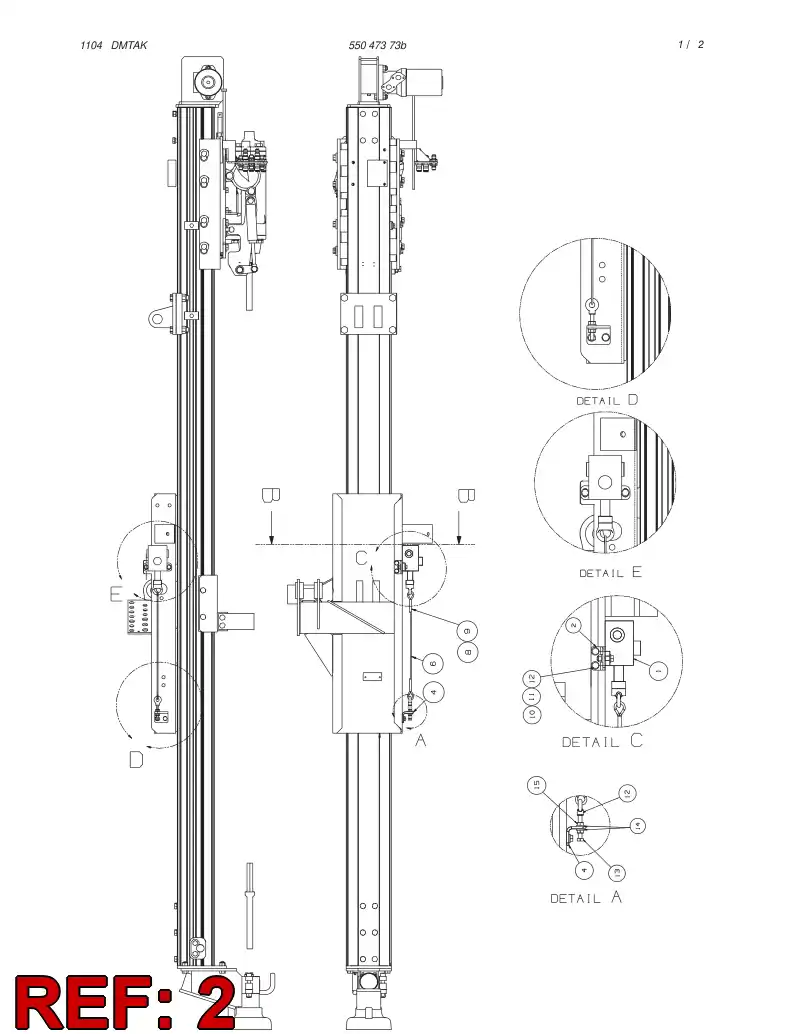 55051606 550 516 06 ANGLE BAR - Sandvik Technical Drawing