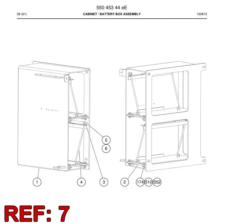55051611 550 516 11 Latch - Sandvik Technical Drawing