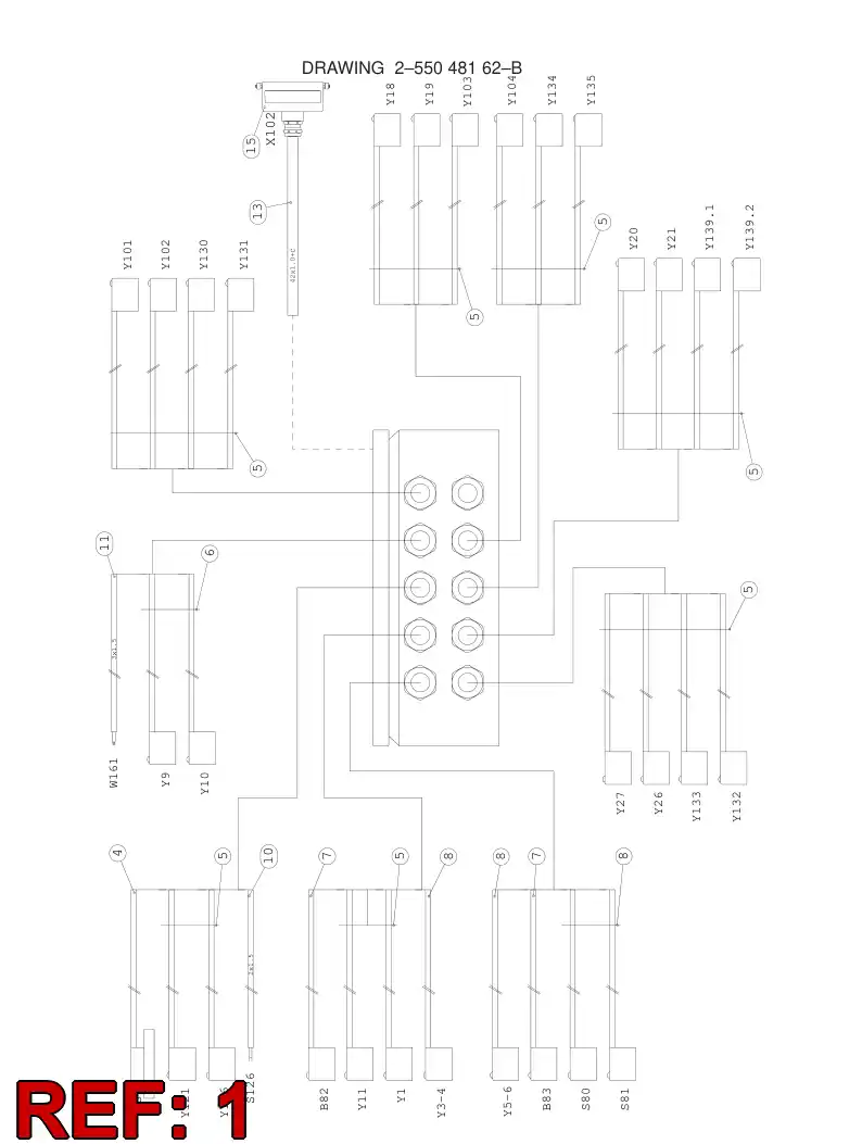 55051619 550 516 19 JUNCTION BOX ASSEMBLY - Sandvik Technical Drawing