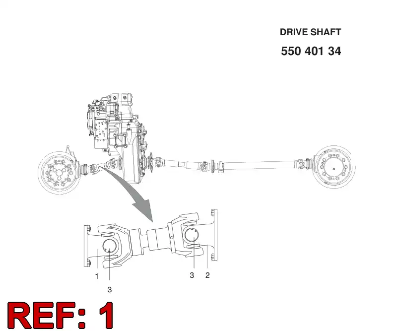 55051662 550 516 62 FLANGE - Sandvik Technical Drawing