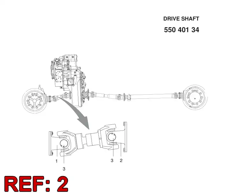 55051663 550 516 63 FLANGE - Sandvik Technical Drawing