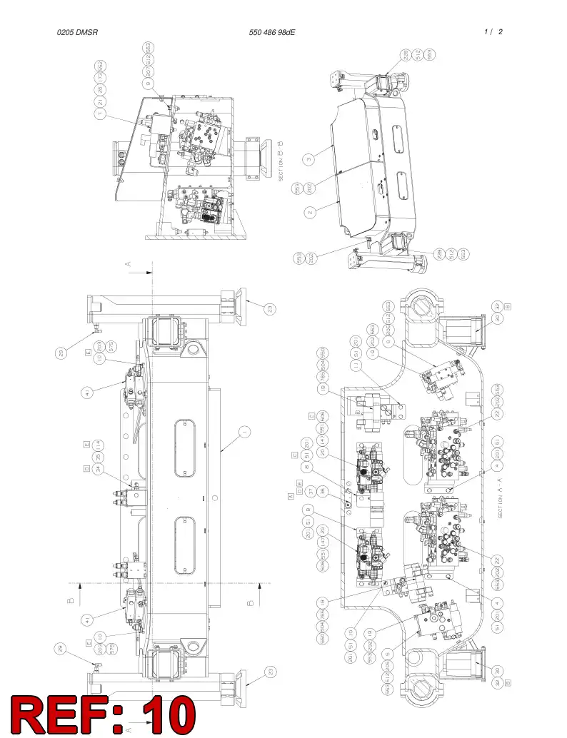 55051735 550 517 35 BRACKET - Sandvik Technical Drawing
