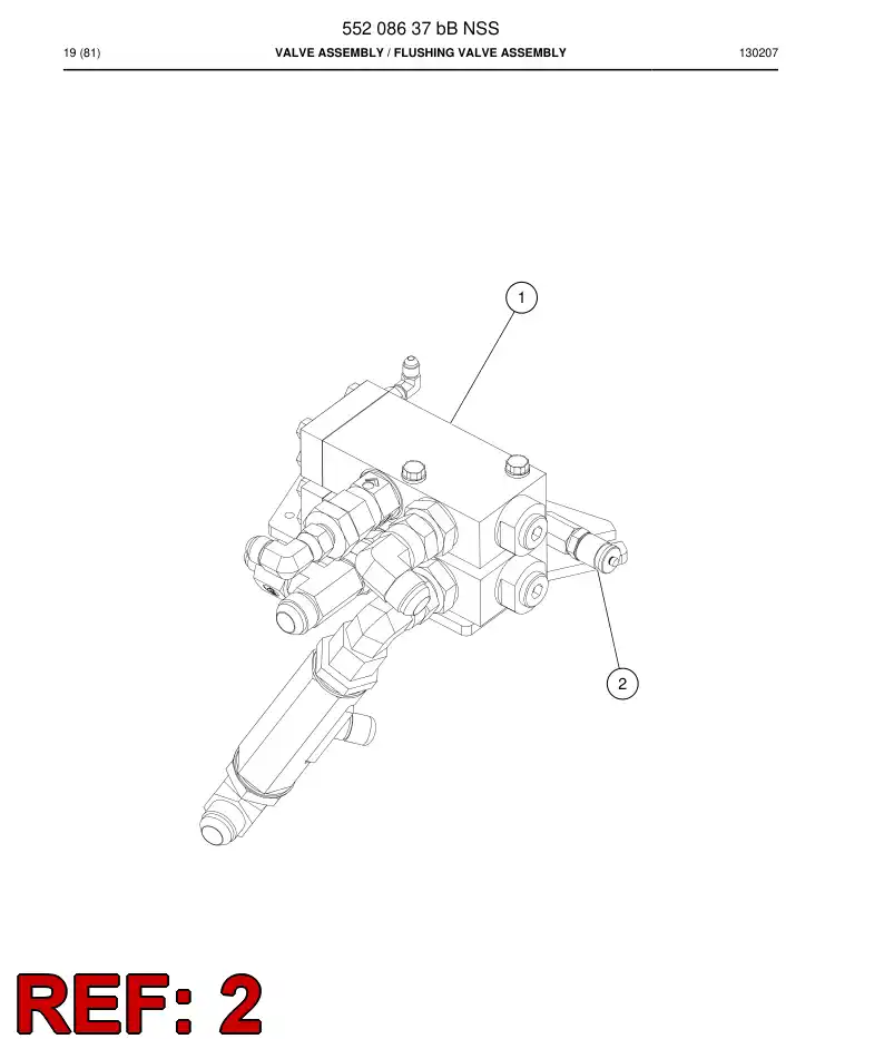 55051735b 550 517 35b Bracket - Sandvik Technical Drawing