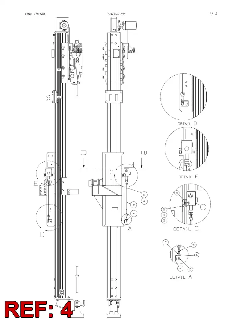 55051741 550 517 41 CLIP - Sandvik Technical Drawing