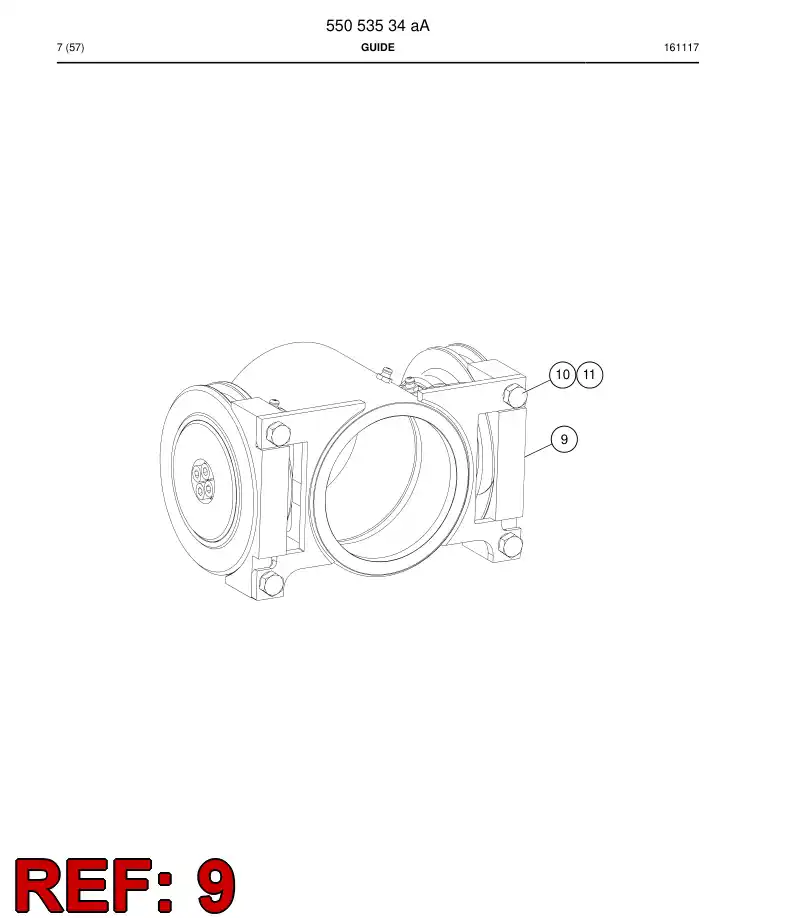 55051837a 550 518 37a Guide - Sandvik Technical Drawing
