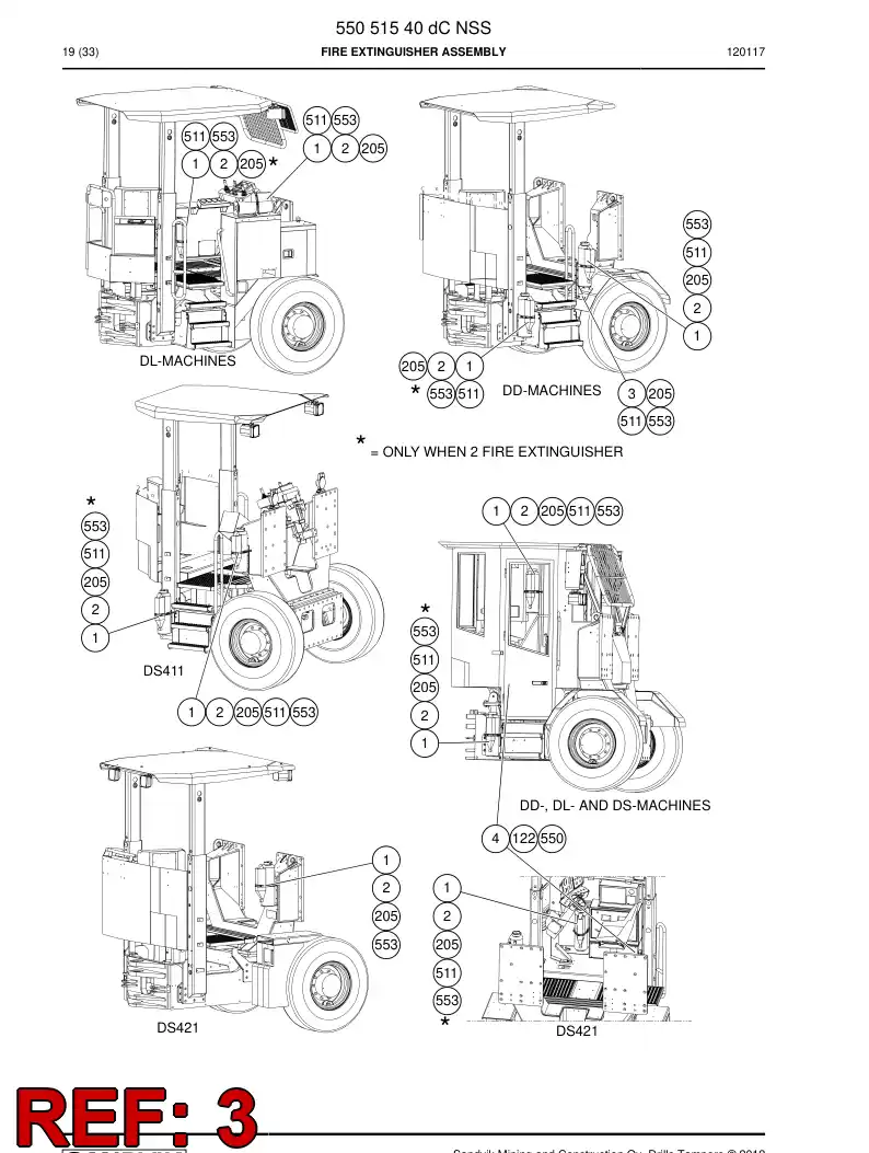 55051844 550 518 44 Bracket - Sandvik Technical Drawing