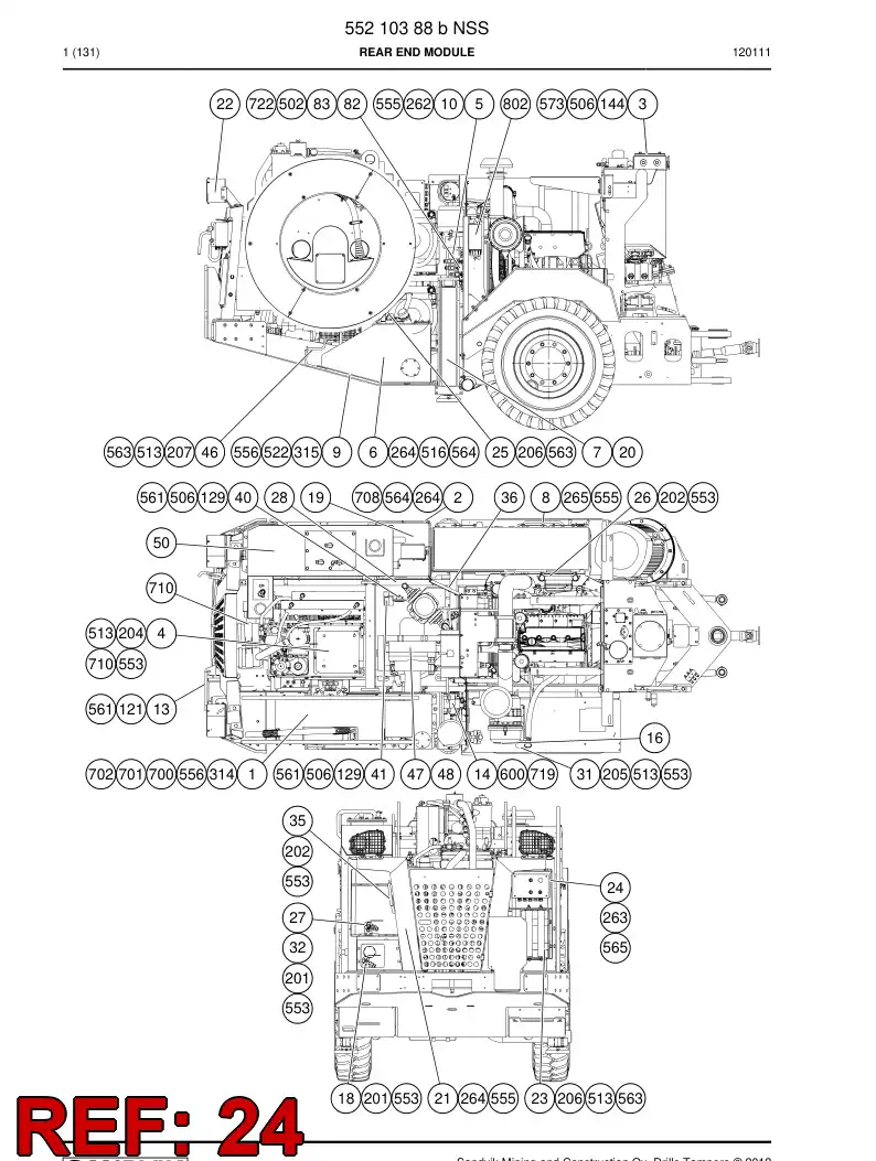 55051872 550 518 72 Bracket - Sandvik Technical Drawing
