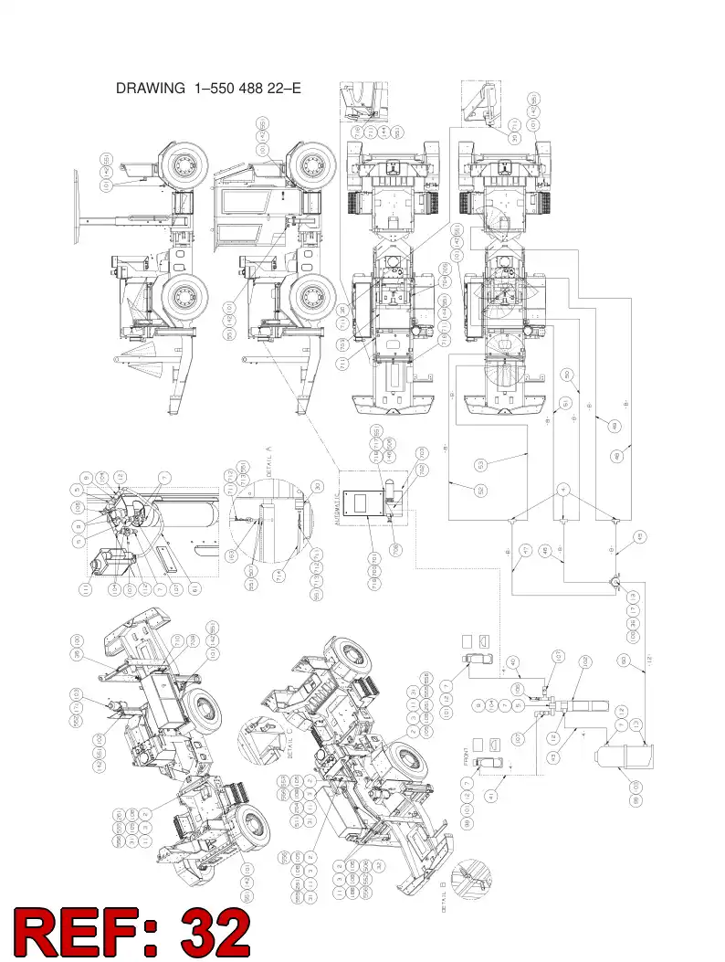 55051912 550 519 12 Bracket - Sandvik Technical Drawing