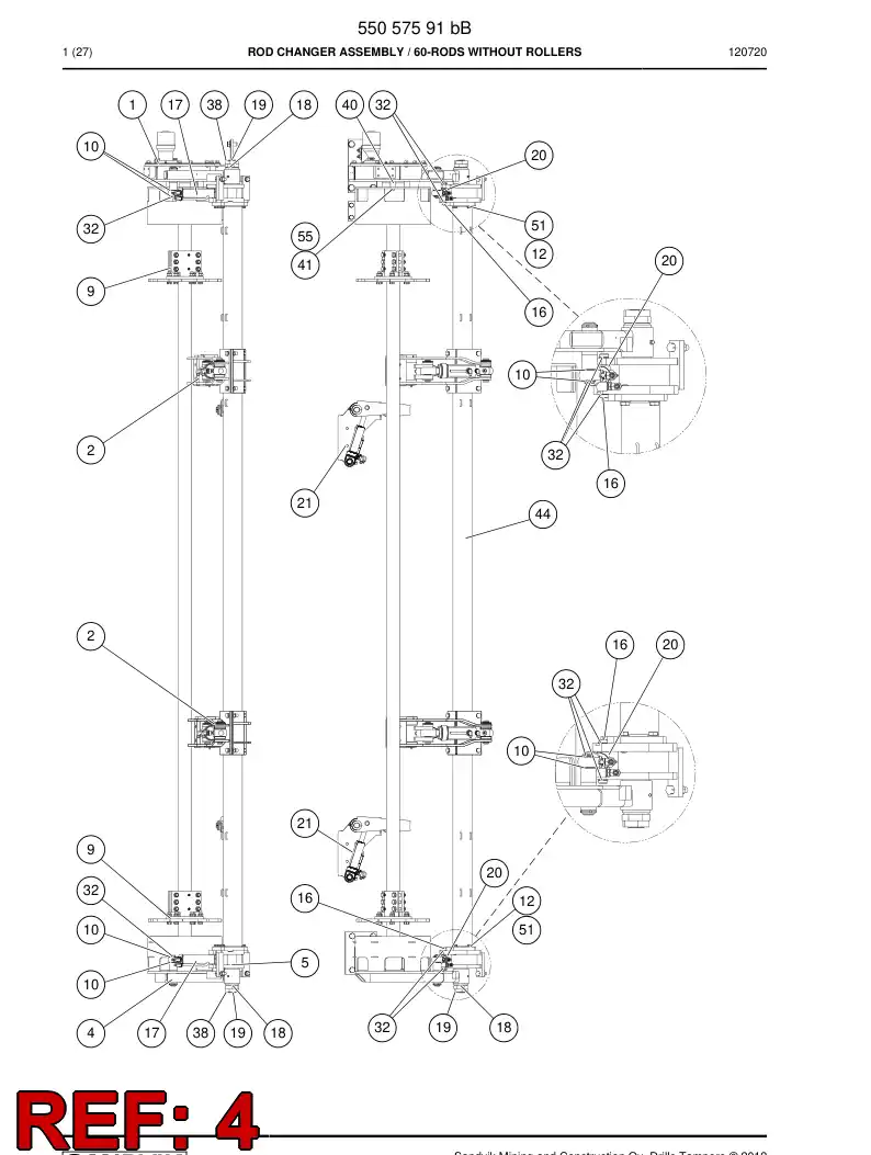 55051963 550 519 63 Ring - Sandvik Technical Drawing