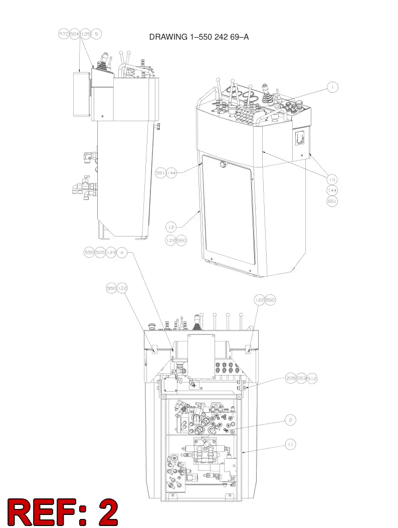 55051968 550 519 68 VALVE ASSEMBLY - Sandvik Technical Drawing