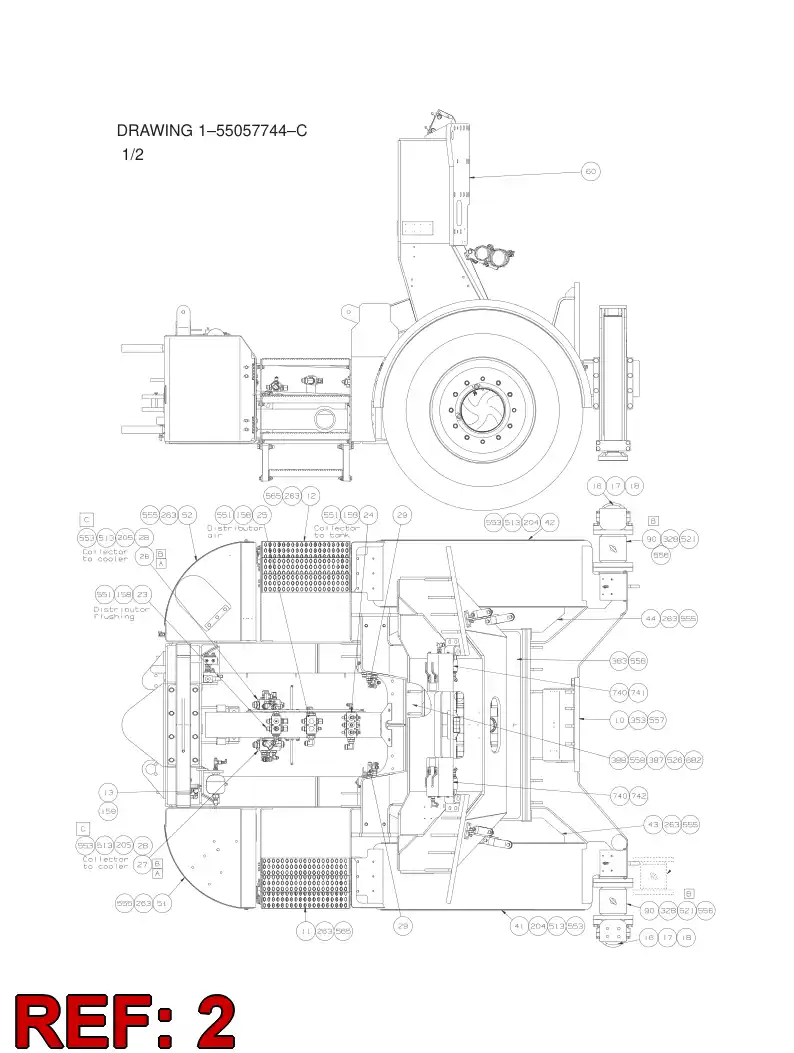 55051999 550 519 99 CONTROL SYSTEM - Sandvik Technical Drawing