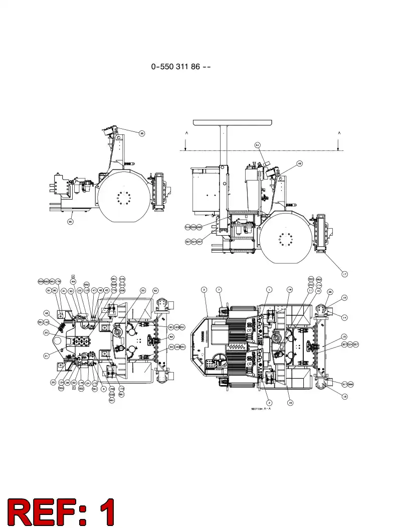 55052013 550 520 13 CONTROL SYSTEM - Sandvik Technical Drawing