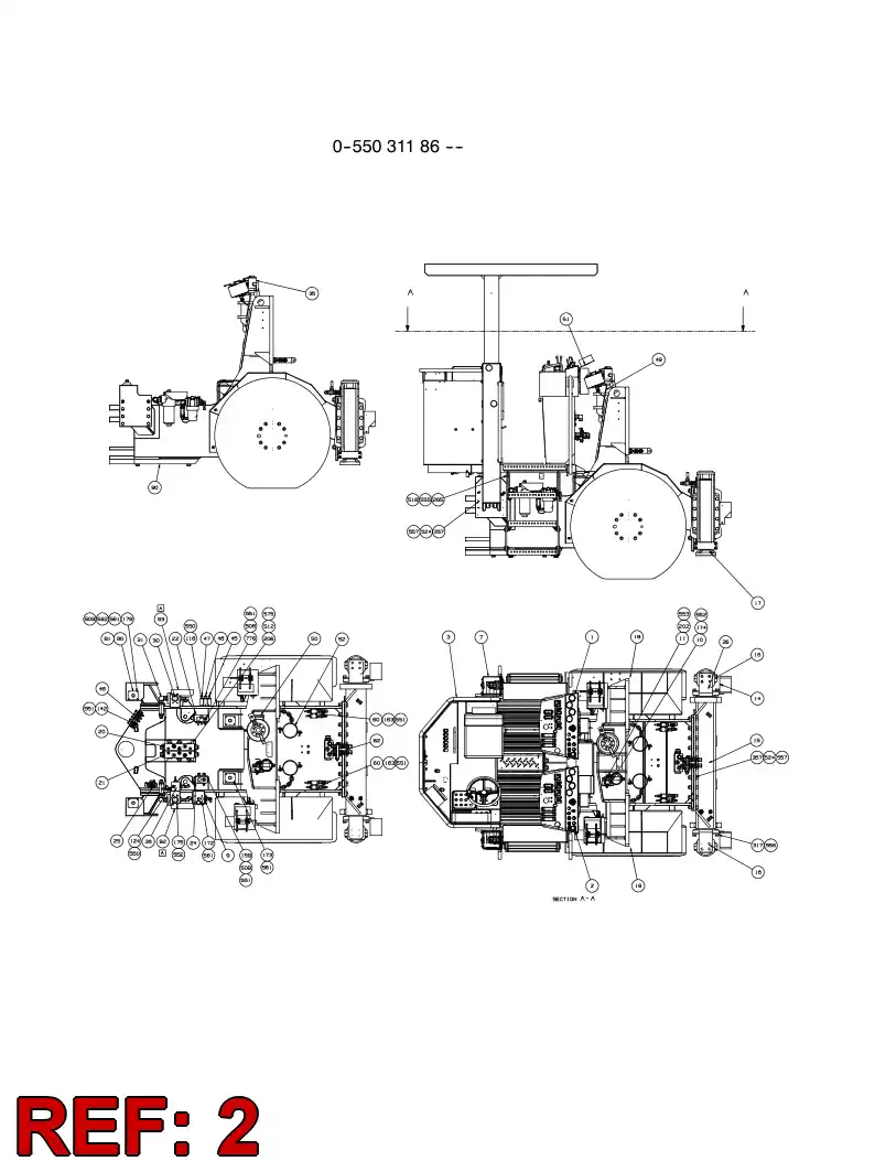 55052014 550 520 14 CONTROL SYSTEM - Sandvik Technical Drawing
