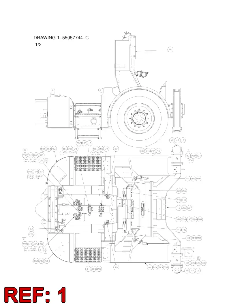 55052028 550 520 28 CONTROL SYSTEM - Sandvik Technical Drawing