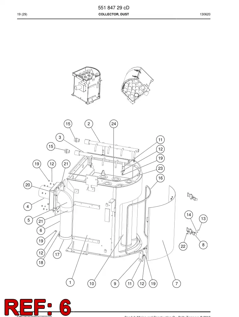 55052037- 550 520 37- 55052037 - Sandvik Technical Drawing