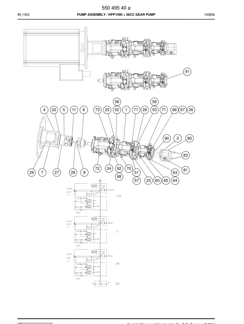 55052039 550 520 39 HUB - Sandvik Technical Drawing