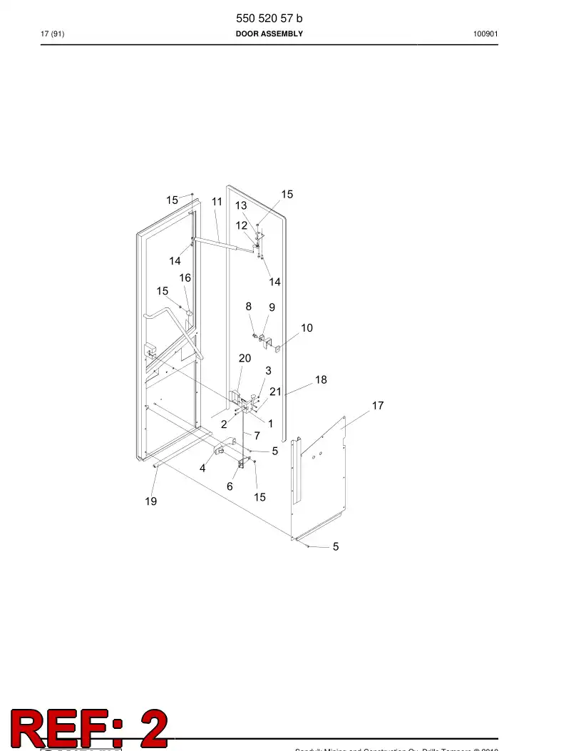55052068 550 520 68 Cross-recessed countersunk flat head screw - Sandvik Technical Drawing