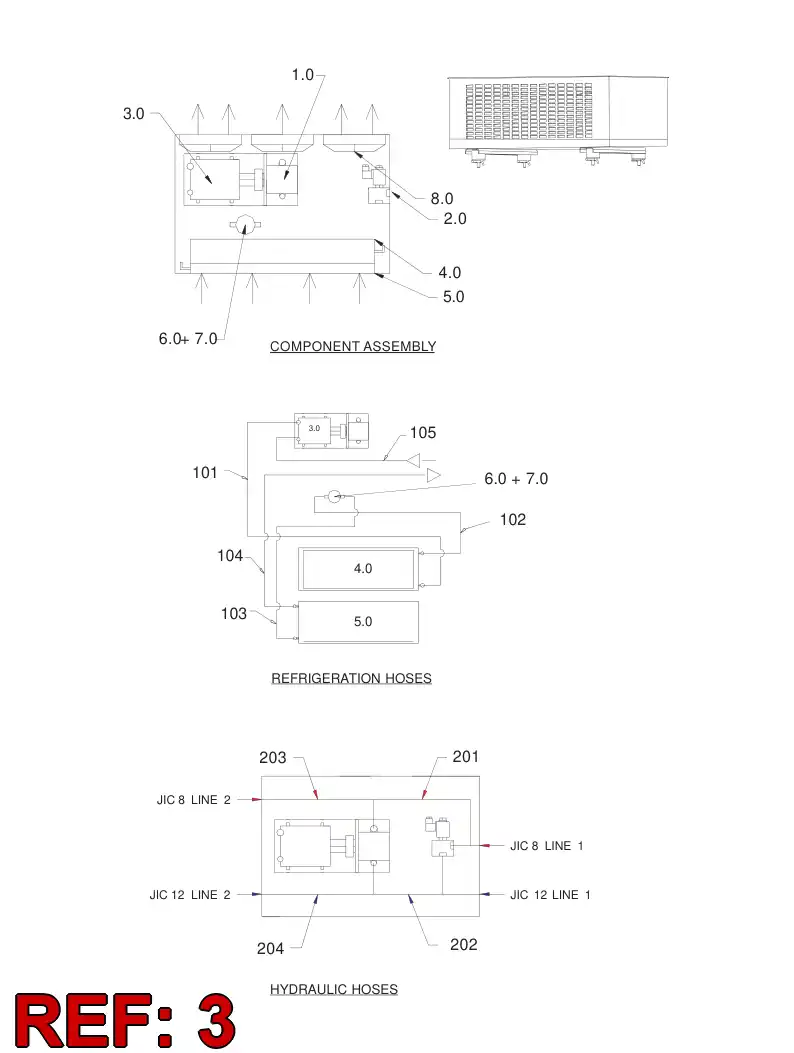 55052085 550 520 85 COMPRESSOR - Sandvik Technical Drawing