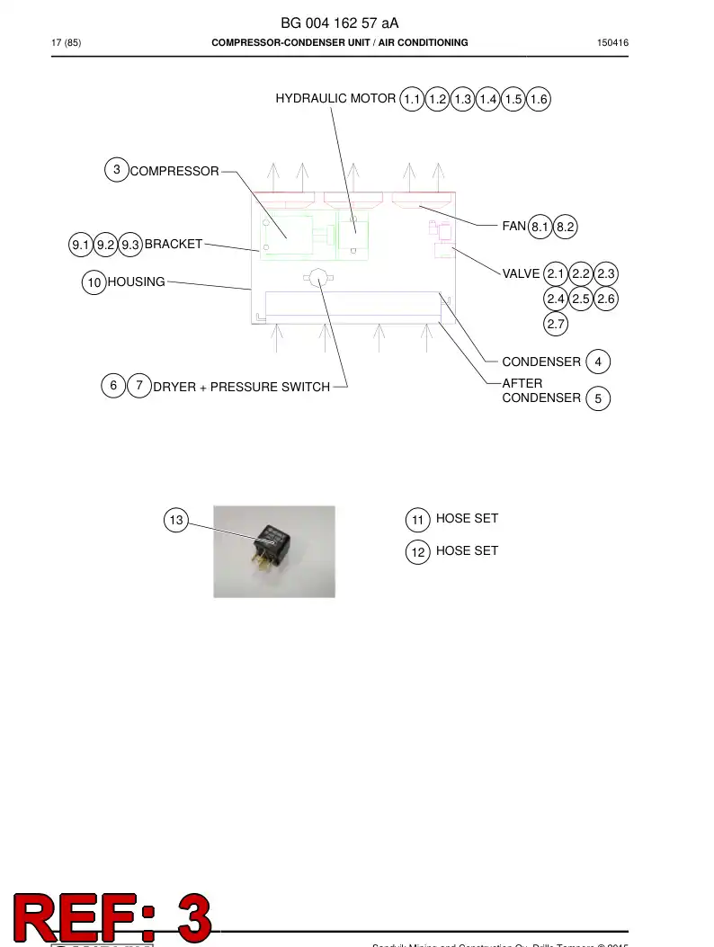 550 520 87 Seal kit - drawing