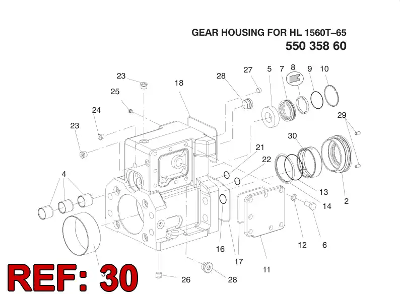55052162 550 521 62 Bushing - Sandvik Technical Drawing