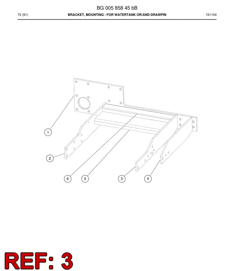 55052183c 550 521 83c Plate - Sandvik Technical Drawing