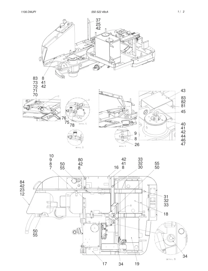 55052249cA 550 522 49cA  - Sandvik Technical Drawing