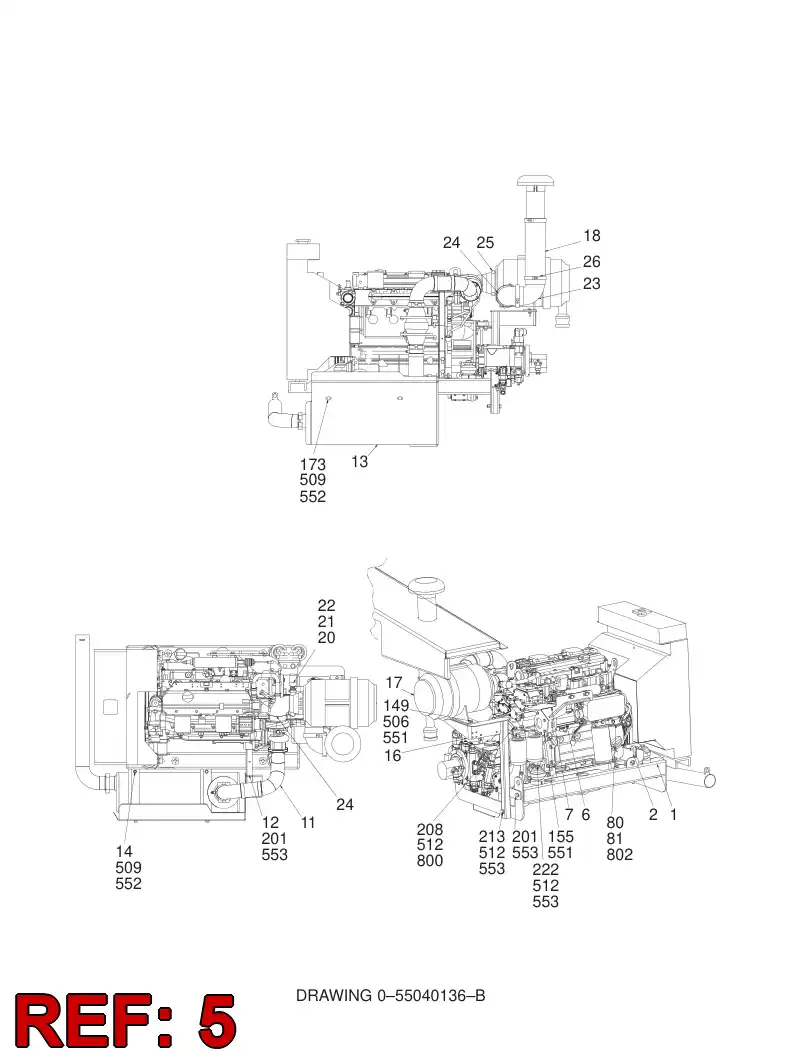 55052273 550 522 73 COOLER - Sandvik Technical Drawing