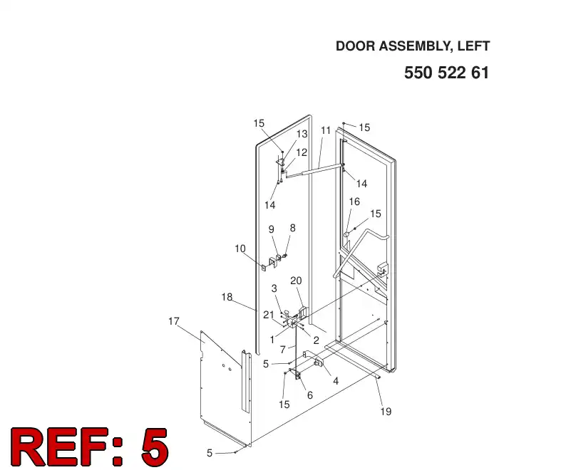 55052295 550 522 95 CROSS-RECESSED PAN HEAD SCREW - Sandvik Technical Drawing