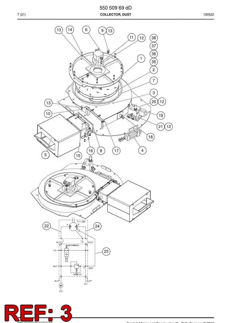 55052387- 550 523 87- 55052387 - Sandvik Technical Drawing